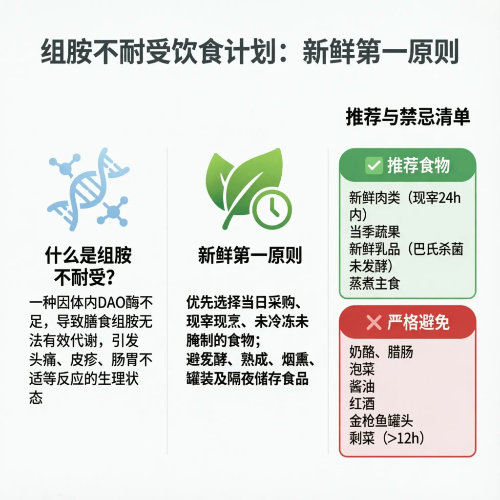 histamine intolerance diet plan