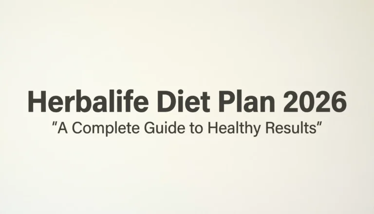 herbalife diet plan